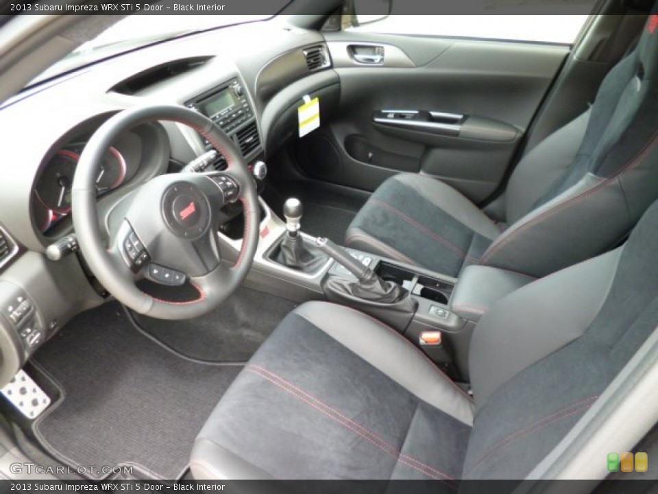 Black Interior Prime Interior for the 2013 Subaru Impreza WRX STi 5 Door #80759038