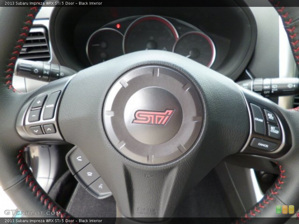 Black Interior Steering Wheel for the 2013 Subaru Impreza WRX STi 5 Door #80759085