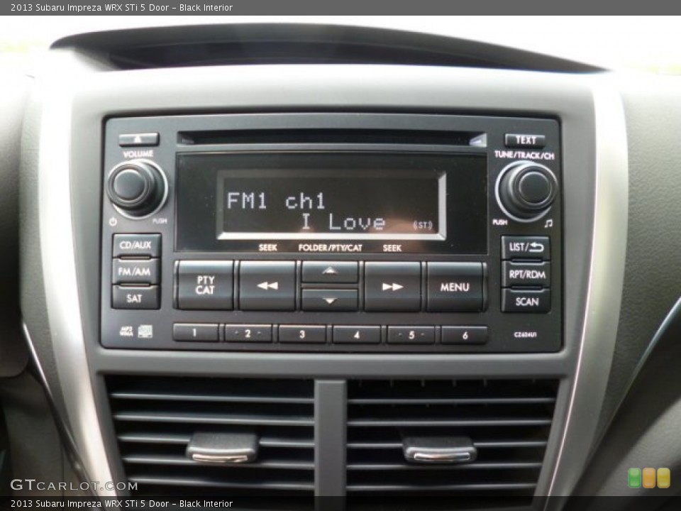 Black Interior Audio System for the 2013 Subaru Impreza WRX STi 5 Door #80759103