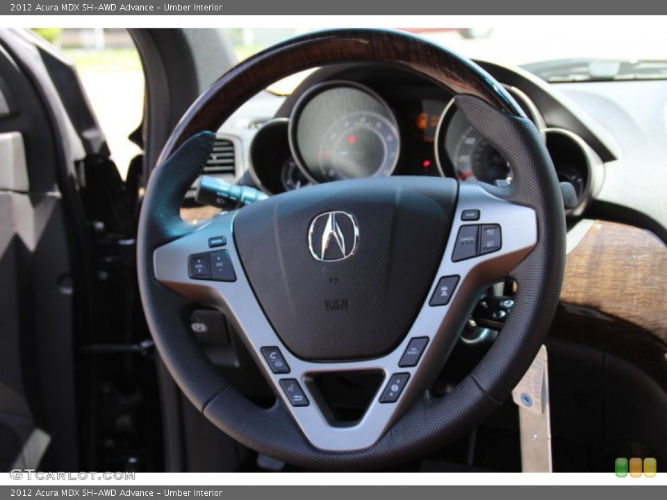 Umber Interior Steering Wheel for the 2012 Acura MDX SH-AWD Advance #80759457