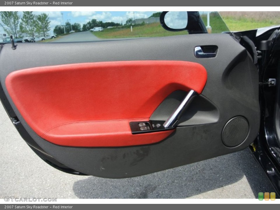 Red Interior Door Panel for the 2007 Saturn Sky Roadster #80761905