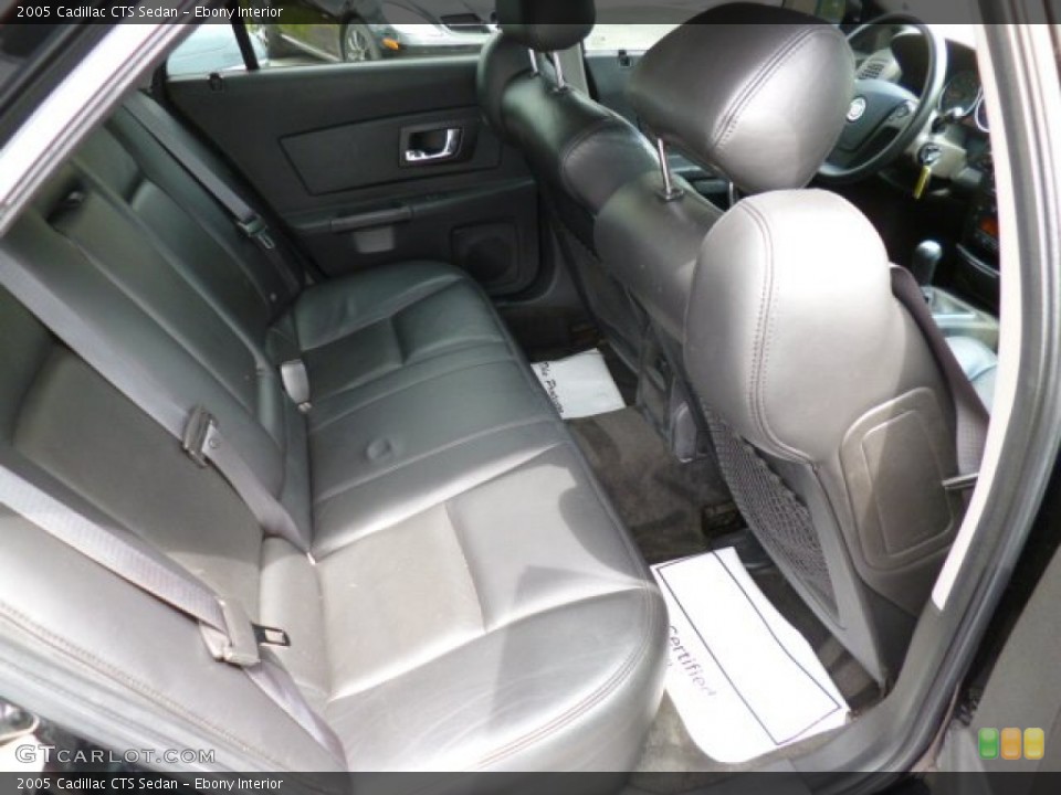 Ebony Interior Rear Seat for the 2005 Cadillac CTS Sedan #80762162