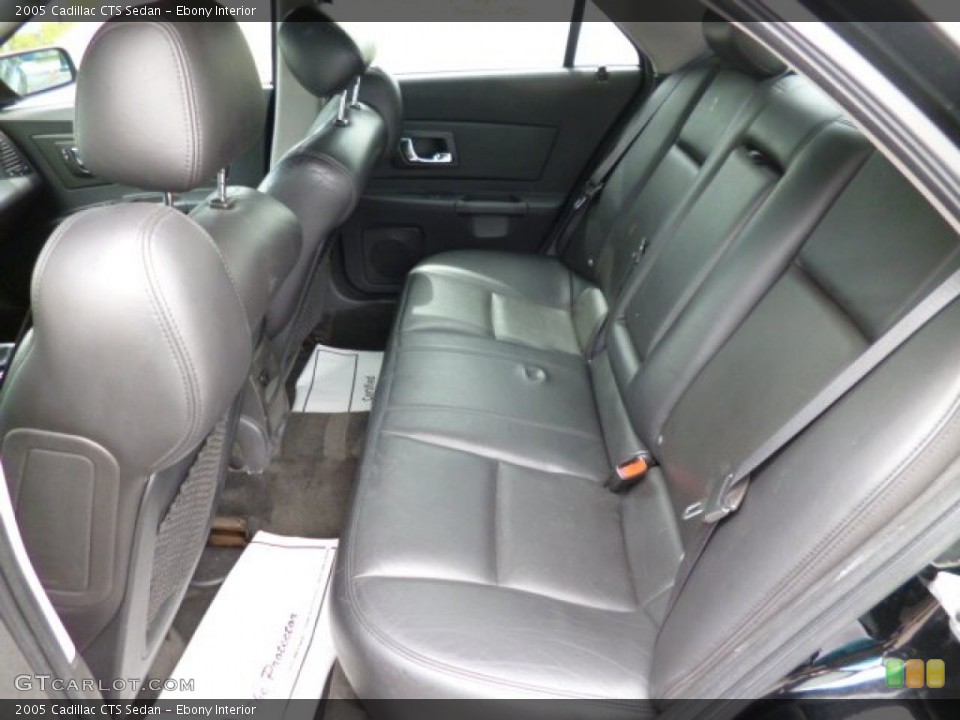 Ebony Interior Rear Seat for the 2005 Cadillac CTS Sedan #80762181