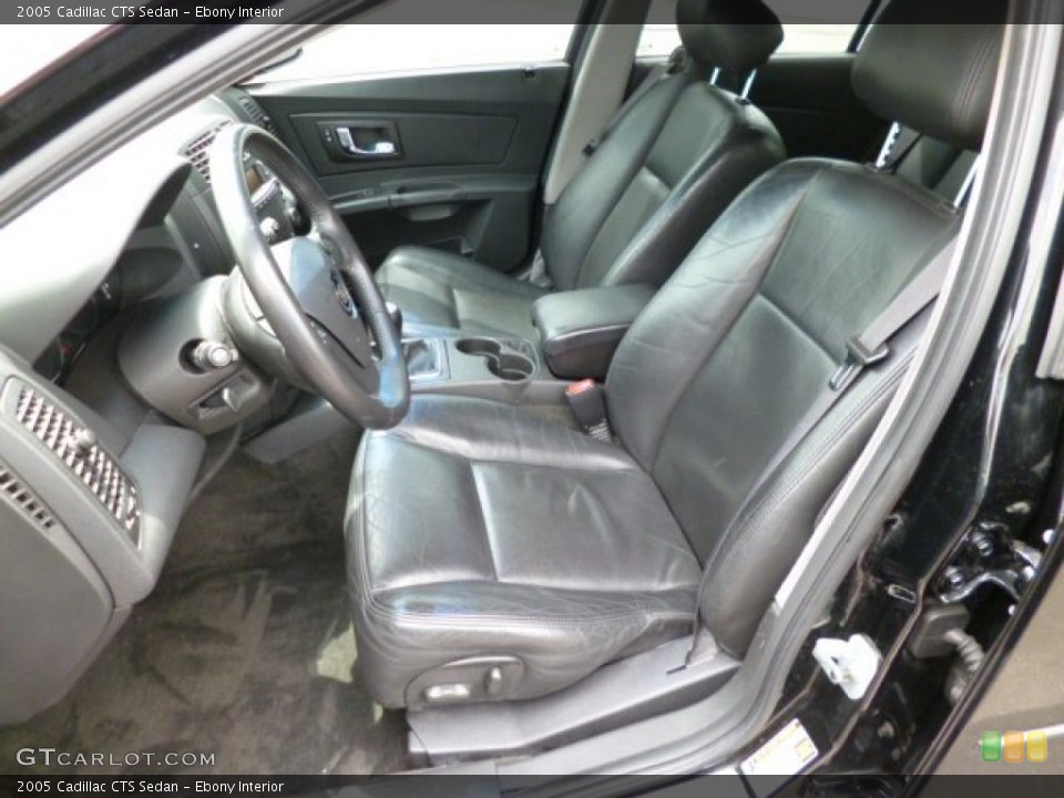 Ebony Interior Front Seat for the 2005 Cadillac CTS Sedan #80762223