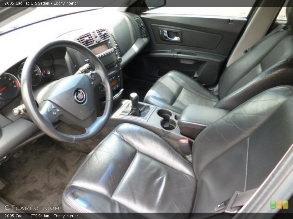 Ebony Interior Prime Interior for the 2005 Cadillac CTS Sedan #80762244