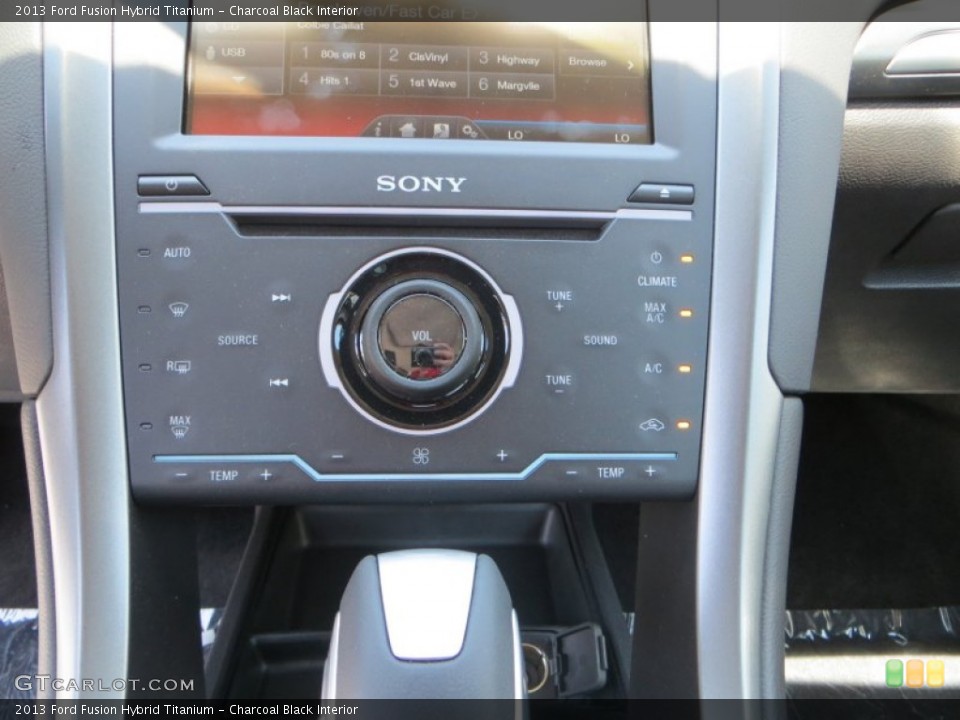 Charcoal Black Interior Controls for the 2013 Ford Fusion Hybrid Titanium #80763678
