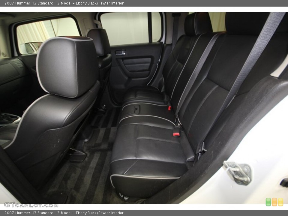 Ebony Black/Pewter Interior Rear Seat for the 2007 Hummer H3  #80763727