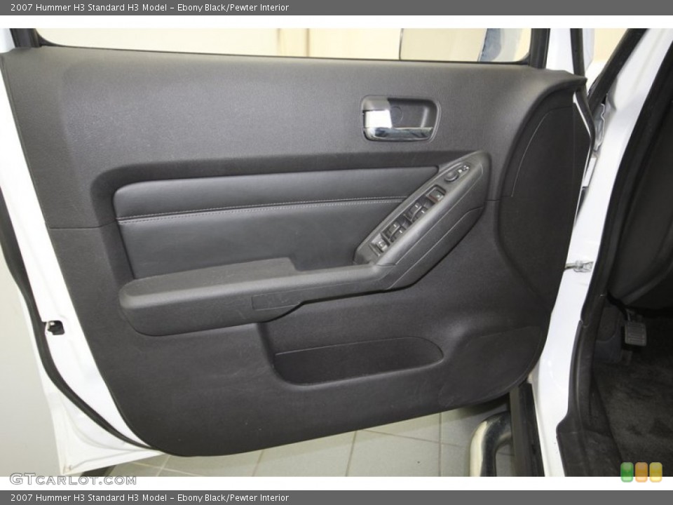 Ebony Black/Pewter Interior Door Panel for the 2007 Hummer H3  #80763754