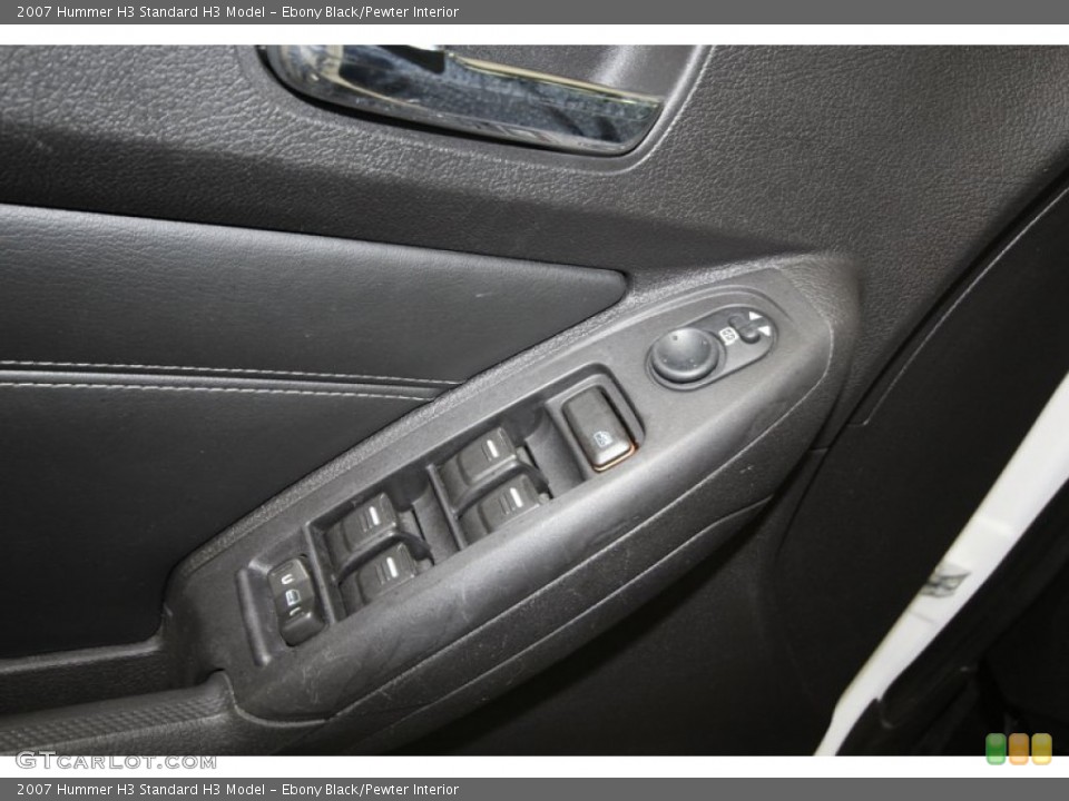 Ebony Black/Pewter Interior Controls for the 2007 Hummer H3  #80763774