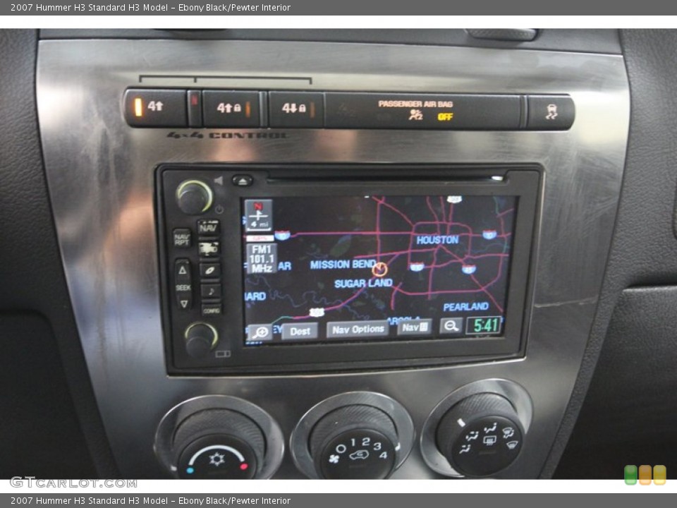Ebony Black/Pewter Interior Navigation for the 2007 Hummer H3  #80763868
