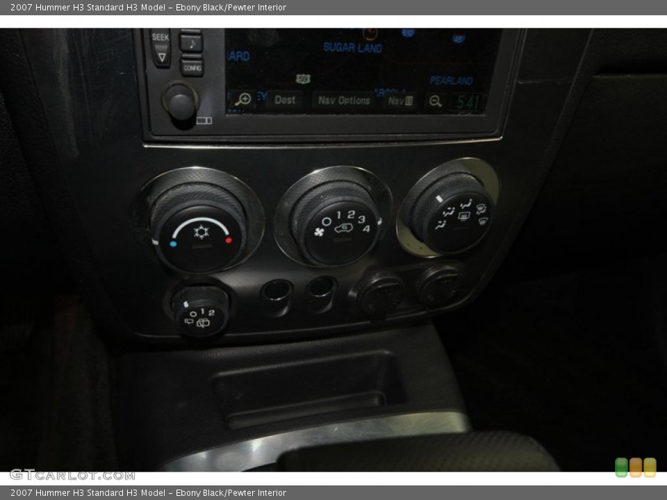 Ebony Black/Pewter Interior Controls for the 2007 Hummer H3  #80763880