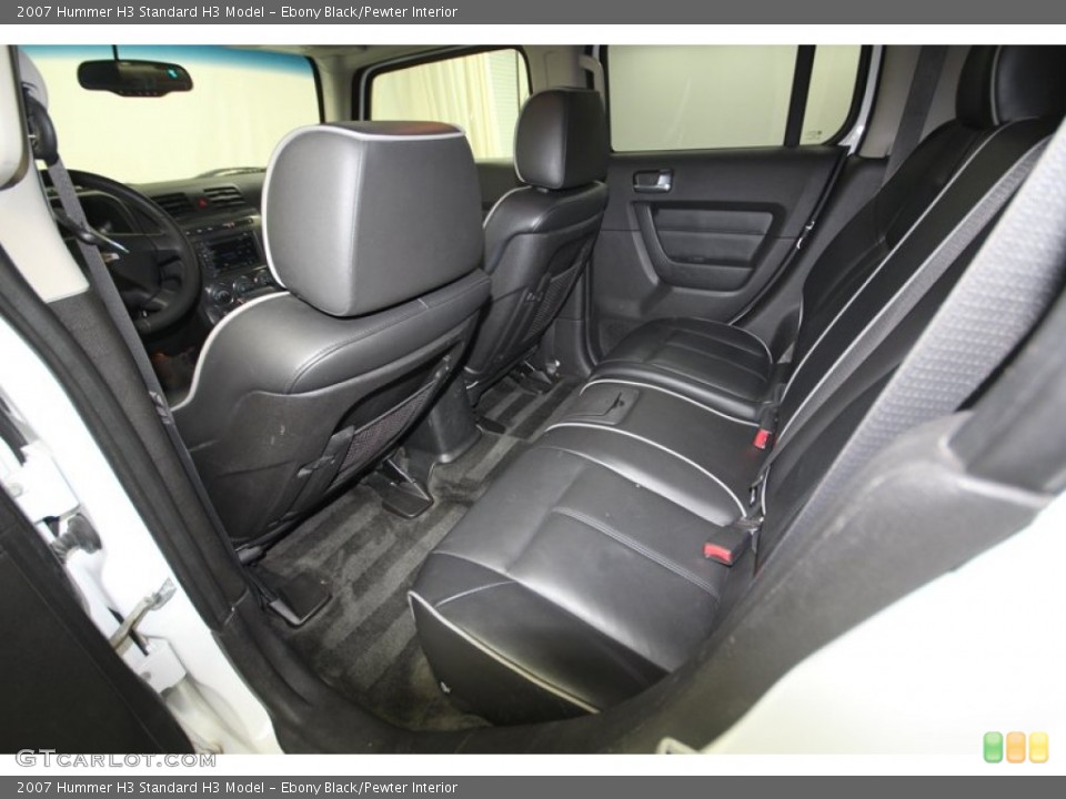 Ebony Black/Pewter Interior Rear Seat for the 2007 Hummer H3  #80763978