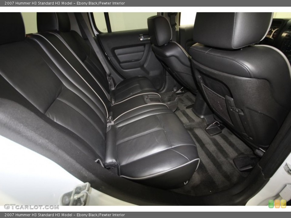 Ebony Black/Pewter Interior Rear Seat for the 2007 Hummer H3  #80764106