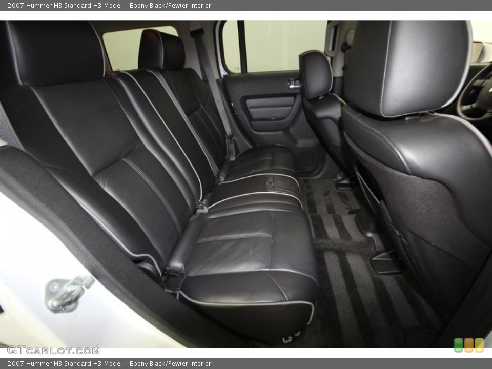 Ebony Black/Pewter Interior Rear Seat for the 2007 Hummer H3  #80764152