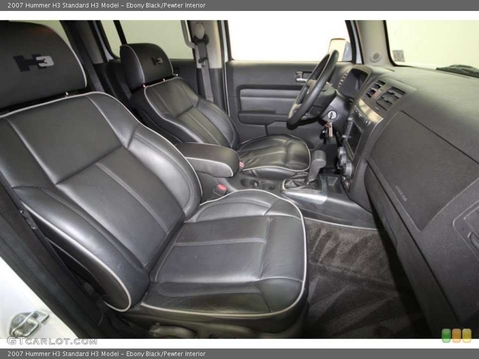 Ebony Black/Pewter Interior Front Seat for the 2007 Hummer H3  #80764248