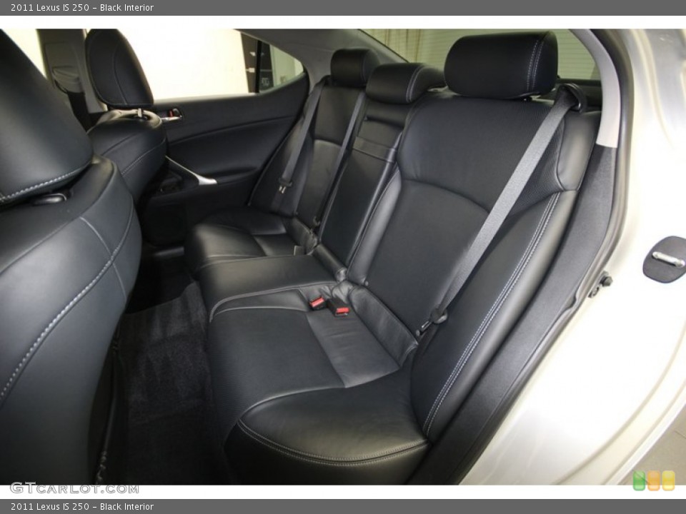 Black Interior Rear Seat for the 2011 Lexus IS 250 #80766837
