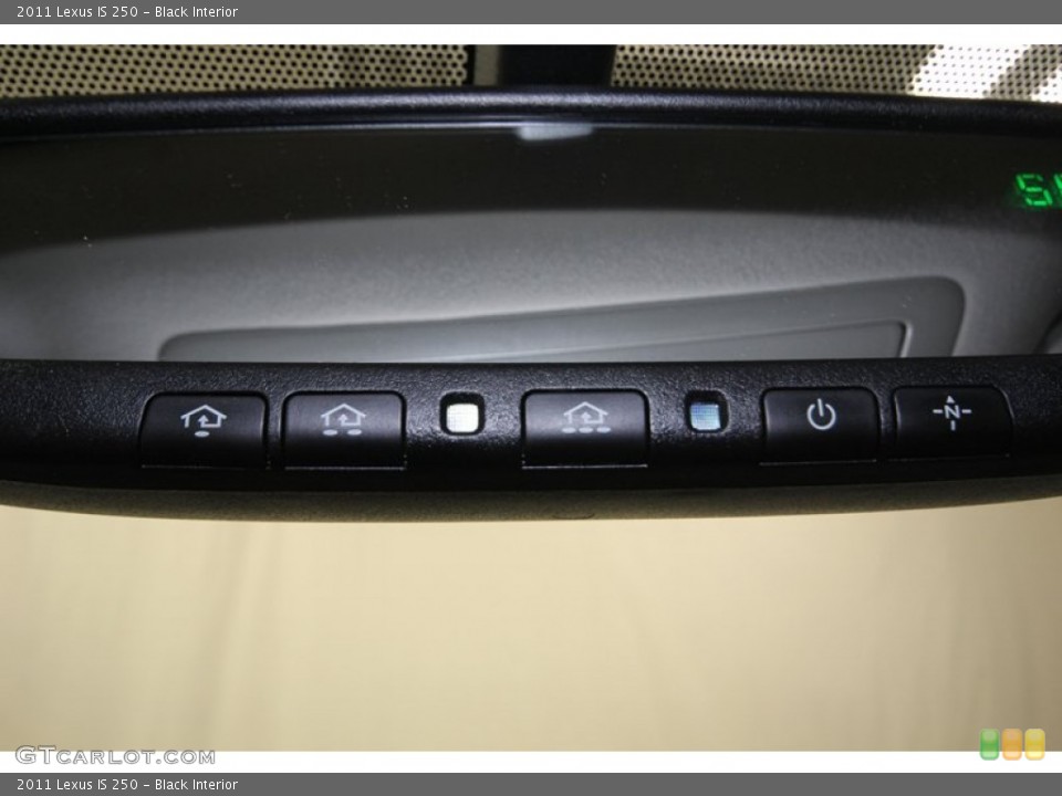 Black Interior Controls for the 2011 Lexus IS 250 #80766981