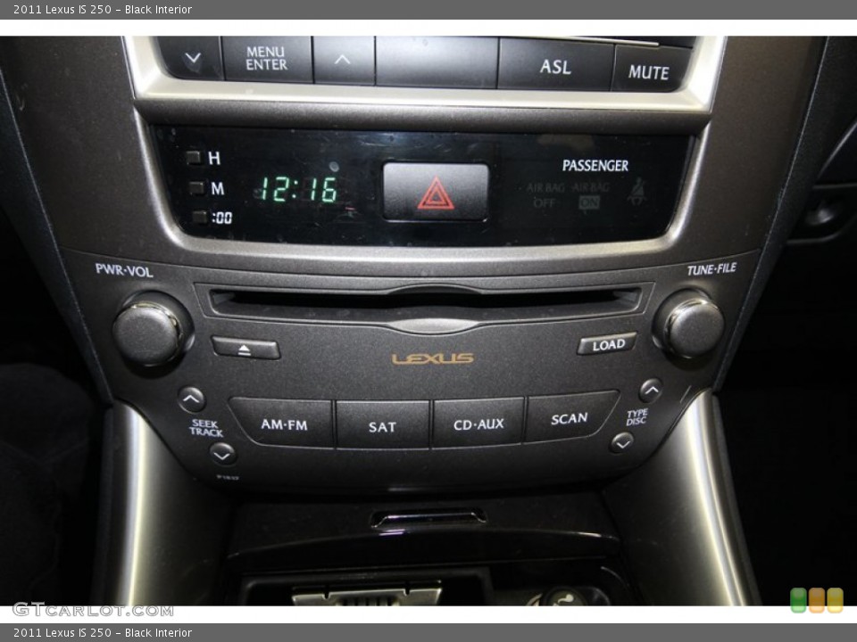 Black Interior Controls for the 2011 Lexus IS 250 #80767032