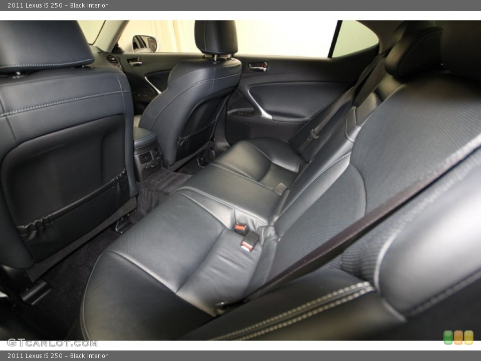 Black Interior Rear Seat for the 2011 Lexus IS 250 #80767173