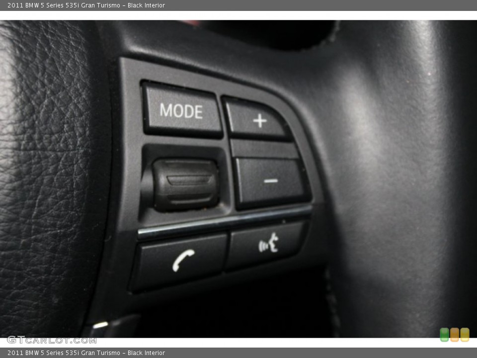 Black Interior Controls for the 2011 BMW 5 Series 535i Gran Turismo #80767791