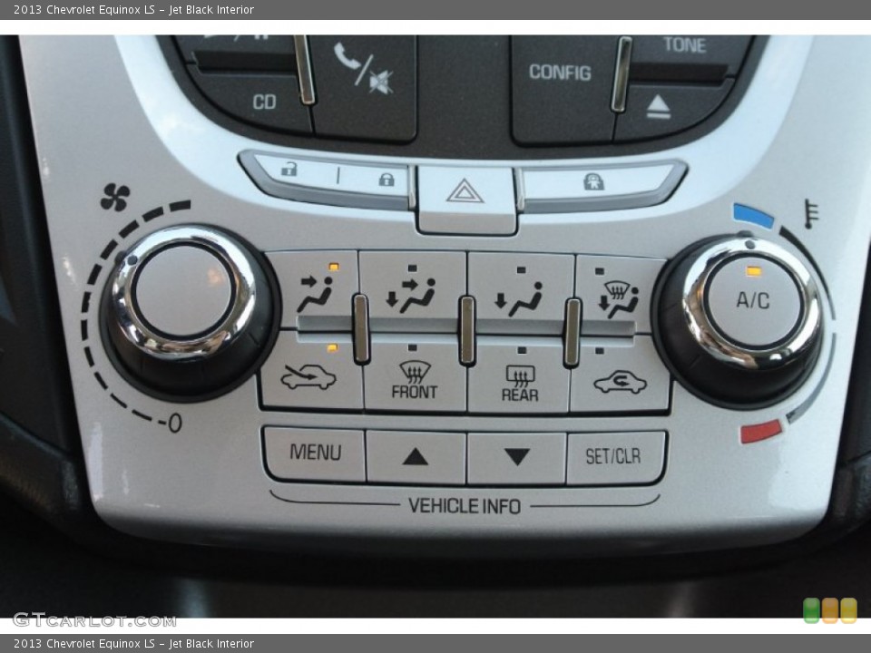Jet Black Interior Controls for the 2013 Chevrolet Equinox LS #80767821