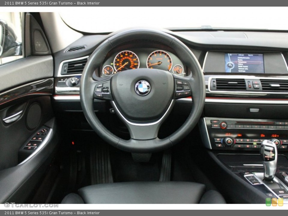 Black Interior Dashboard for the 2011 BMW 5 Series 535i Gran Turismo #80768259