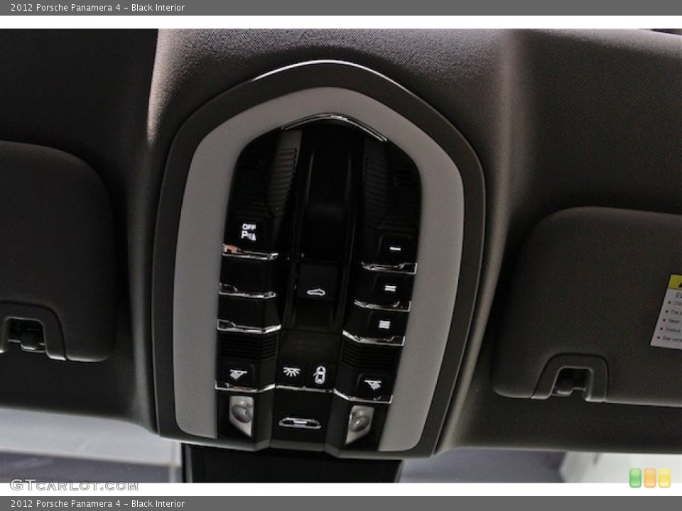 Black Interior Controls for the 2012 Porsche Panamera 4 #80768343