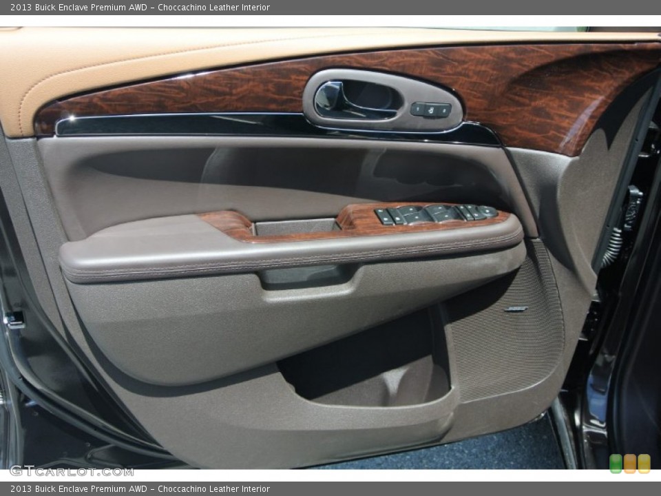 Choccachino Leather Interior Door Panel for the 2013 Buick Enclave Premium AWD #80769365