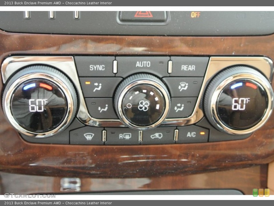 Choccachino Leather Interior Controls for the 2013 Buick Enclave Premium AWD #80769432