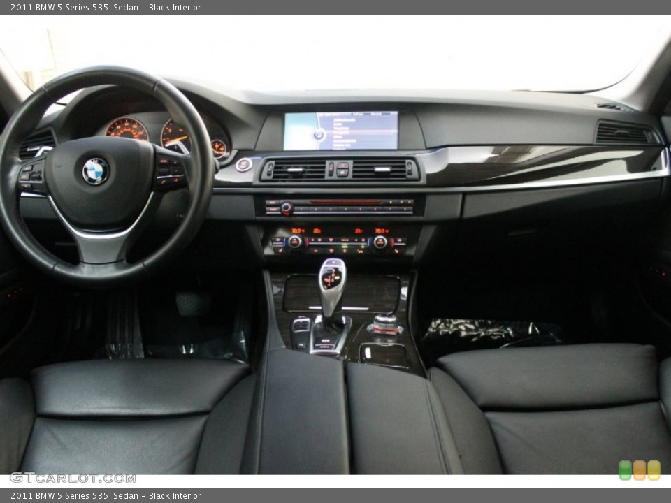 Black Interior Dashboard for the 2011 BMW 5 Series 535i Sedan #80769503