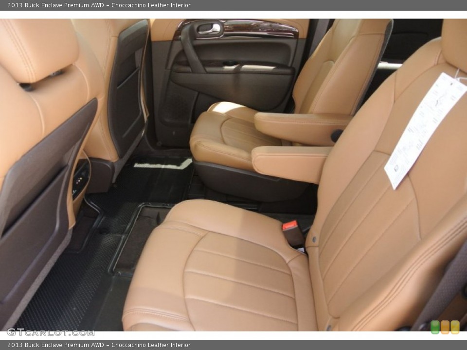 Choccachino Leather Interior Rear Seat for the 2013 Buick Enclave Premium AWD #80769528