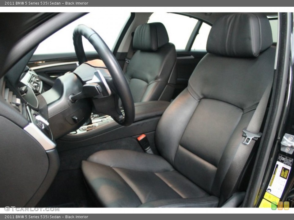 Black Interior Front Seat for the 2011 BMW 5 Series 535i Sedan #80769773