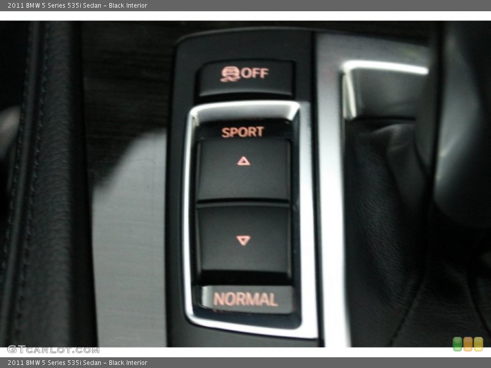 Black Interior Controls for the 2011 BMW 5 Series 535i Sedan #80769999