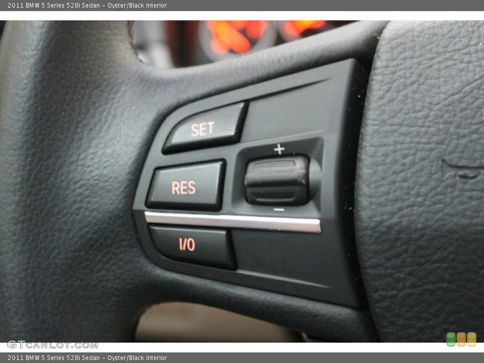 Oyster/Black Interior Controls for the 2011 BMW 5 Series 528i Sedan #80771458