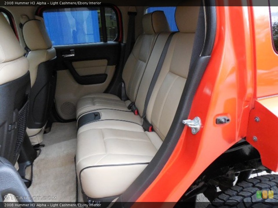 Light Cashmere/Ebony Interior Rear Seat for the 2008 Hummer H3 Alpha #80773983