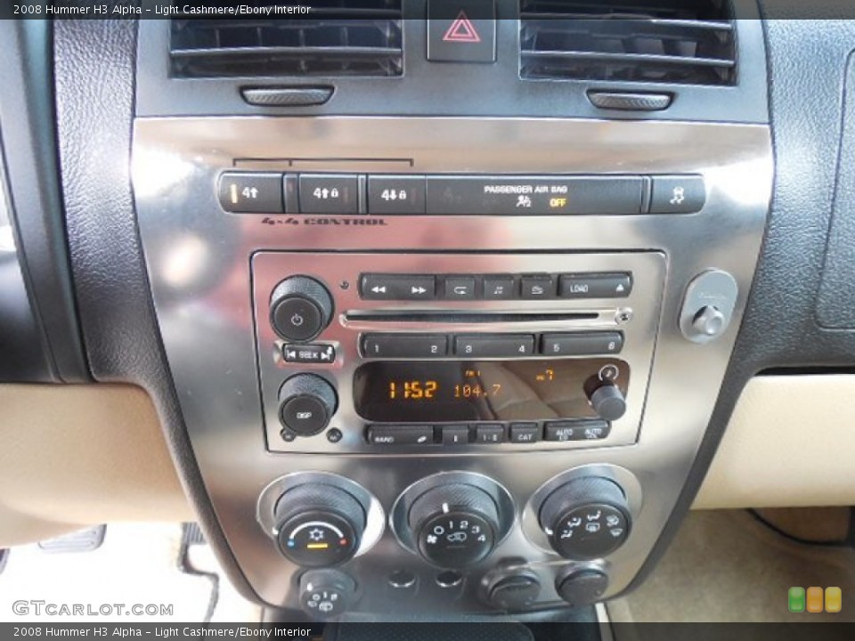 Light Cashmere/Ebony Interior Controls for the 2008 Hummer H3 Alpha #80774033