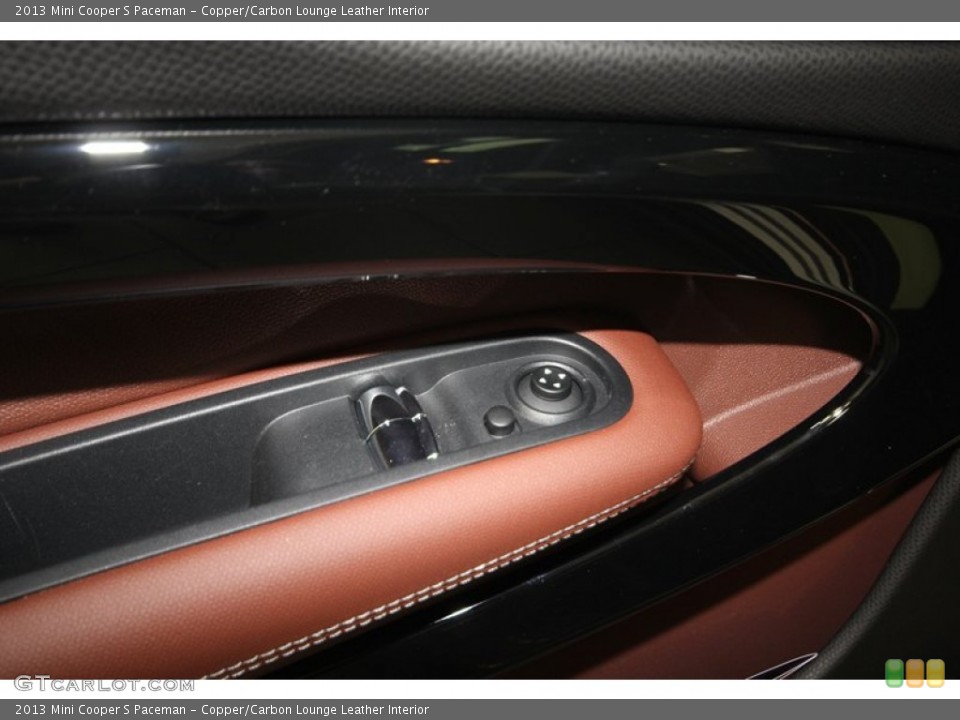 Copper/Carbon Lounge Leather Interior Controls for the 2013 Mini Cooper S Paceman #80774224