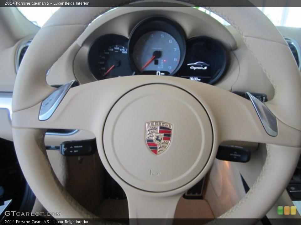 Luxor Beige Interior Steering Wheel for the 2014 Porsche Cayman S #80774398