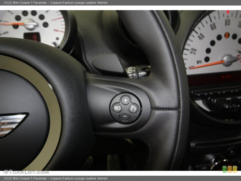 Copper/Carbon Lounge Leather Interior Controls for the 2013 Mini Cooper S Paceman #80774424