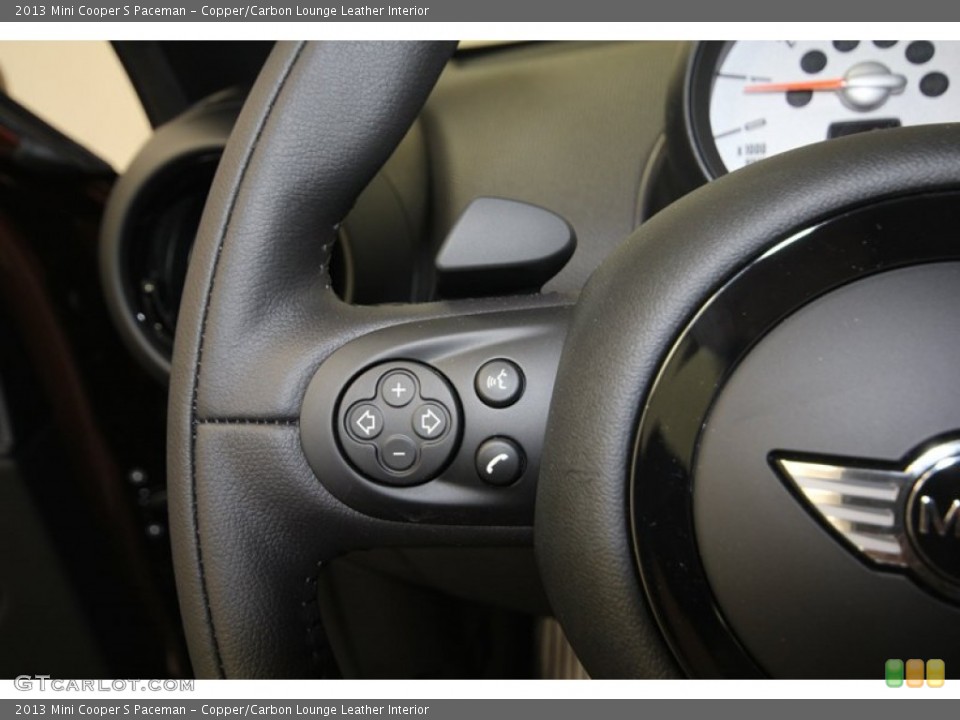 Copper/Carbon Lounge Leather Interior Controls for the 2013 Mini Cooper S Paceman #80774447