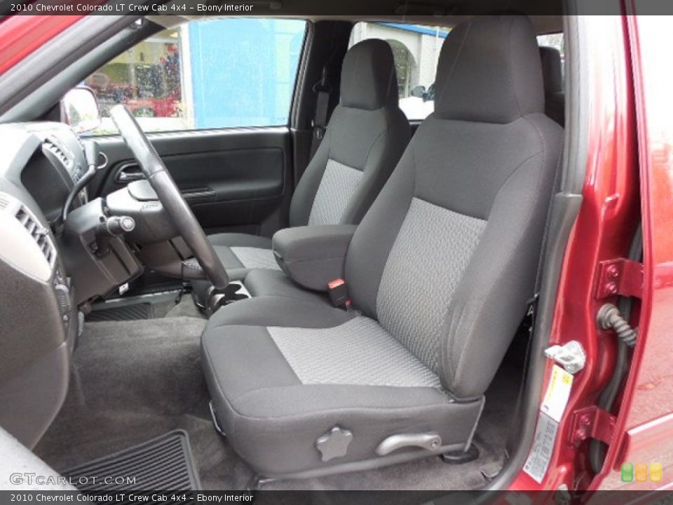 Ebony Interior Front Seat for the 2010 Chevrolet Colorado LT Crew Cab 4x4 #80774817