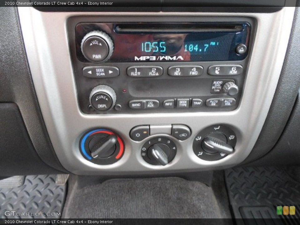 Ebony Interior Controls for the 2010 Chevrolet Colorado LT Crew Cab 4x4 #80774870