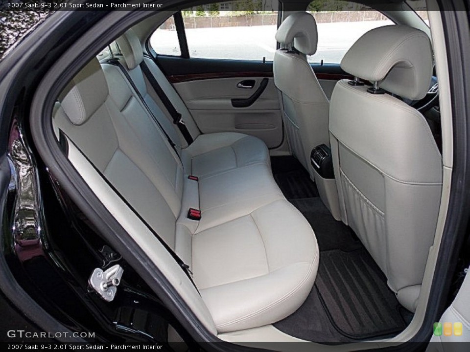 Parchment Interior Rear Seat for the 2007 Saab 9-3 2.0T Sport Sedan #80776608