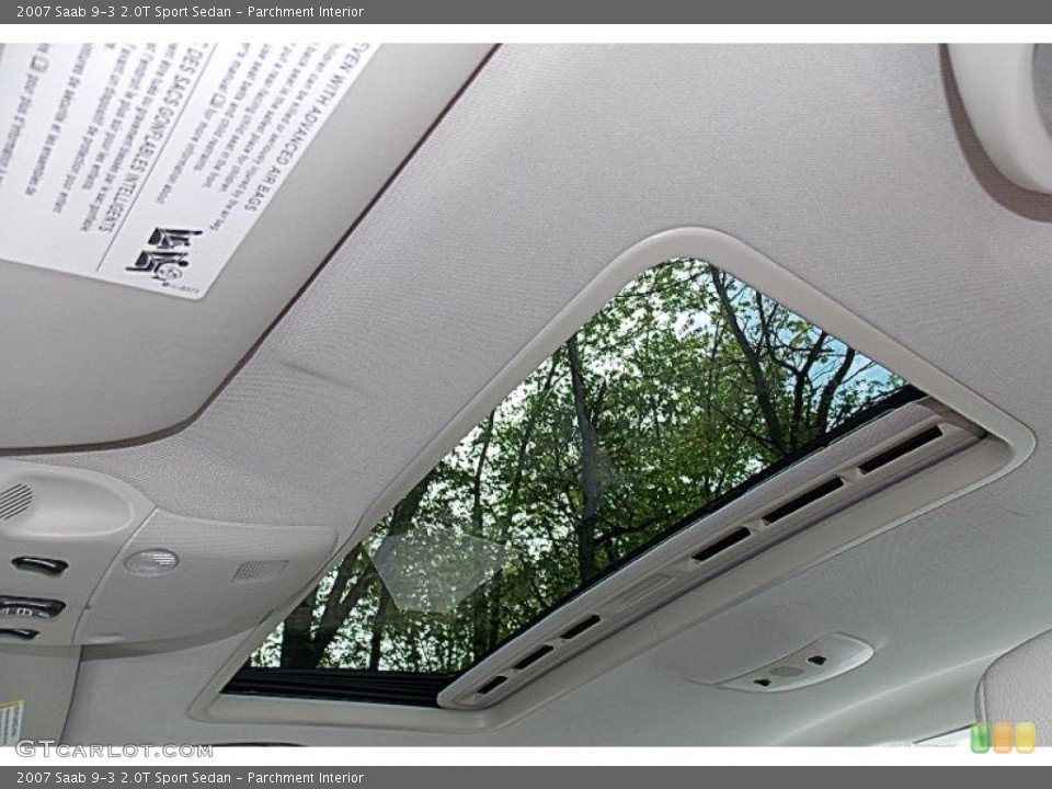 Parchment Interior Sunroof for the 2007 Saab 9-3 2.0T Sport Sedan #80776821