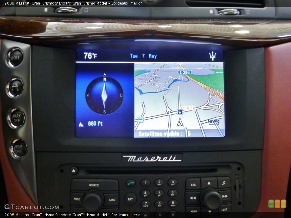 Bordeaux Interior Navigation for the 2008 Maserati GranTurismo  #80777589