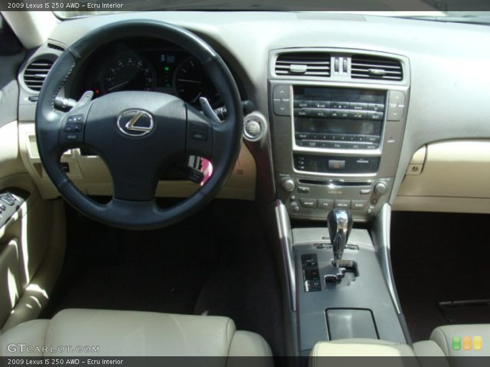 Ecru Interior Dashboard for the 2009 Lexus IS 250 AWD #80778204