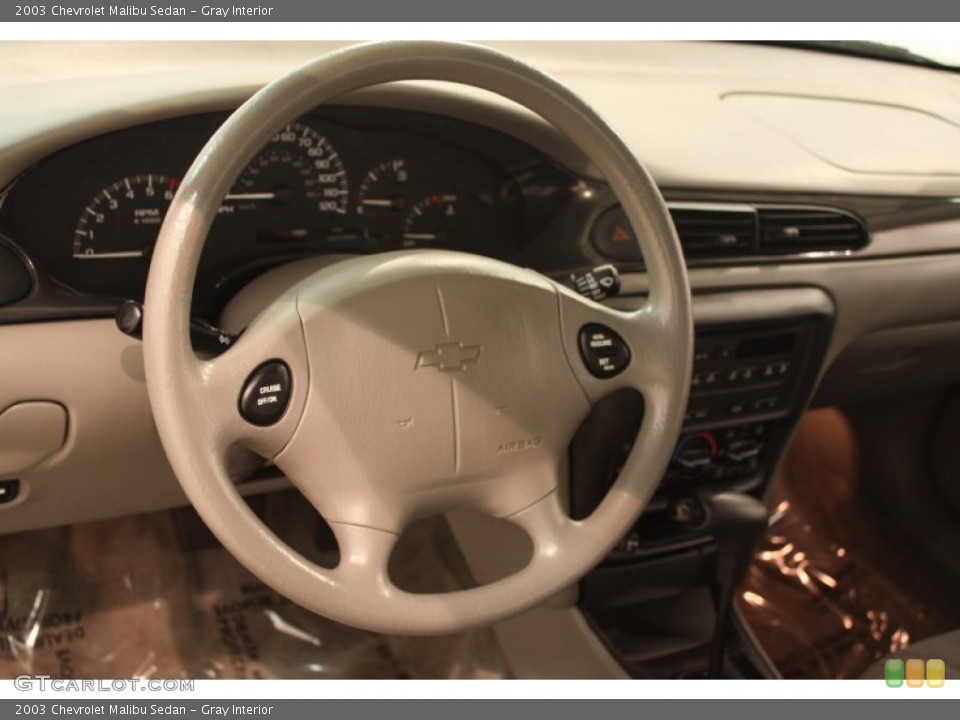 Gray Interior Steering Wheel for the 2003 Chevrolet Malibu Sedan #80780830