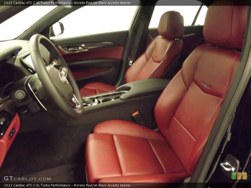 Morello Red/Jet Black Accents Interior Front Seat for the 2013 Cadillac ATS 2.0L Turbo Performance #80781843
