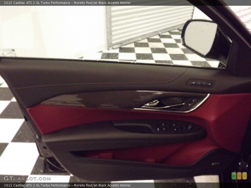 Morello Red/Jet Black Accents Interior Door Panel for the 2013 Cadillac ATS 2.0L Turbo Performance #80781864