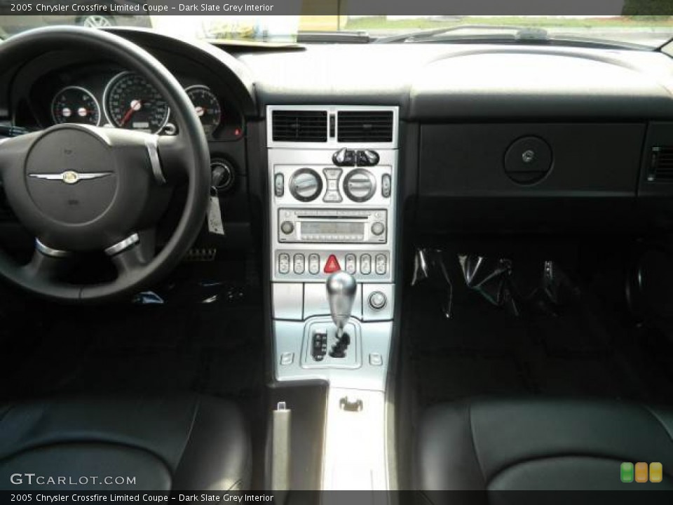 Dark Slate Grey Interior Controls for the 2005 Chrysler Crossfire Limited Coupe #80782944